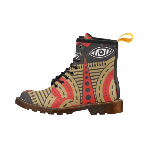 illuminati tribal High Grade PU Leather Martin Boots For Women Model 402H