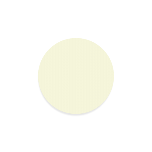 color light yellow Round Coaster
