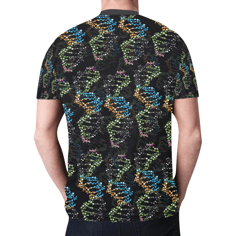 DNA pattern - Biology - Scientist New All Over Print T-shirt for Men (Model T45)