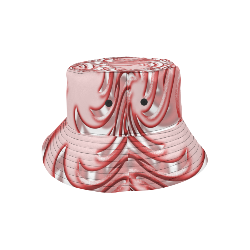 3-D Red Ball All Over Print Bucket Hat