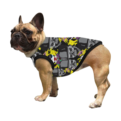 Miss Gothica Sugarskull dog coat All Over Print Pet Tank Top