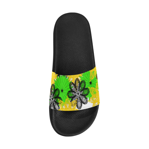 abstract bouquet Women's Slide Sandals (Model 057)