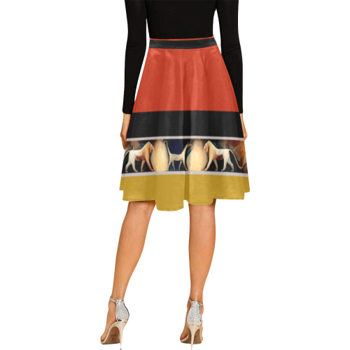 Summer Celebration Melete Pleated Midi Skirt (Model D15)
