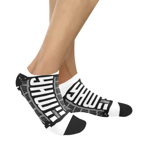 White Women's Ankle Socks
