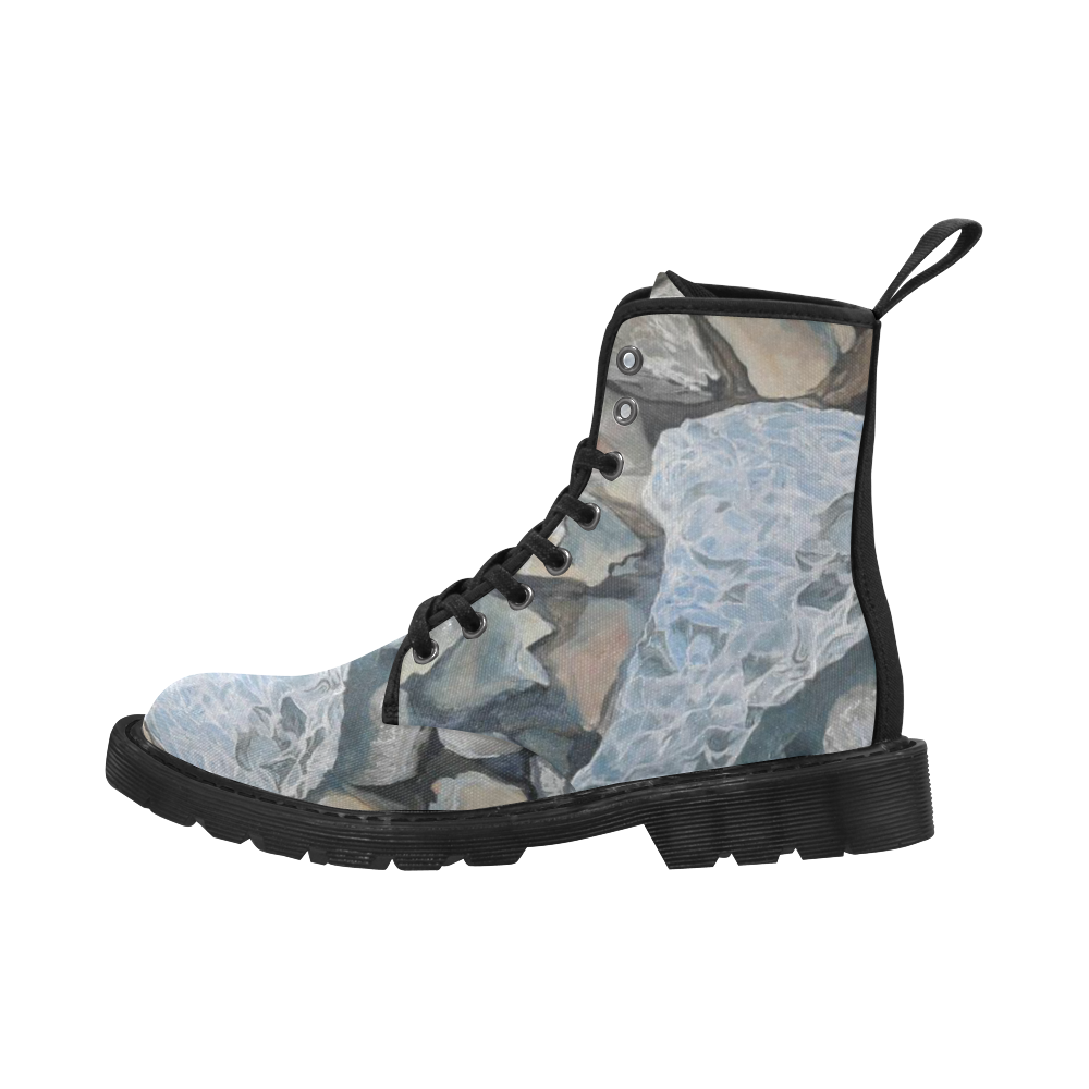 Lake Hooker Ice Melt Martin Boots for Women (Black) (Model 1203H)