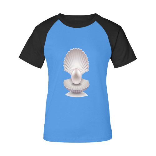 pearl Women's Raglan T-Shirt/Front Printing (Model T62)