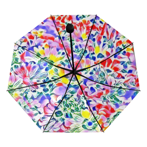 Floral Summer Greetings 1A by JamColors Anti-UV Foldable Umbrella (Underside Printing) (U07)
