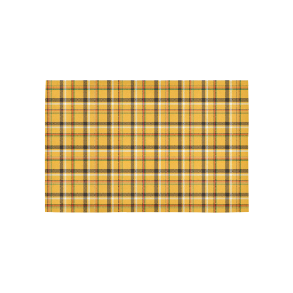 Yellow Tartan (Plaid) Area Rug 5'x3'3''