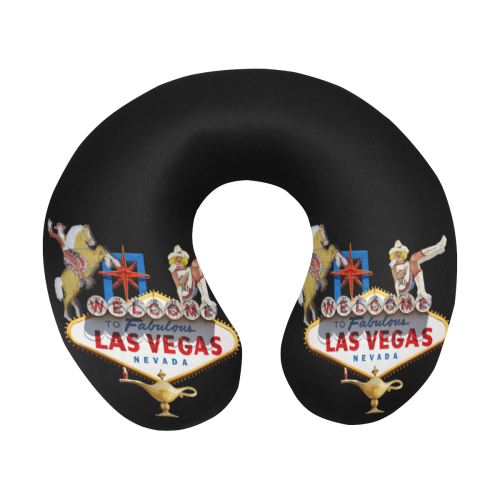 Las Vegas Welcome Sign U-Shape Travel Pillow