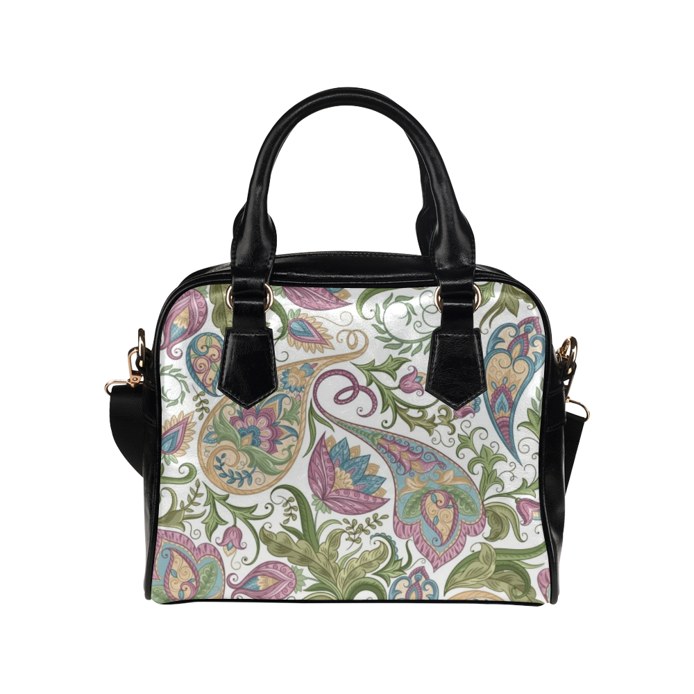 Colorful Paisley Pattern Shoulder Handbag (Model 1634)