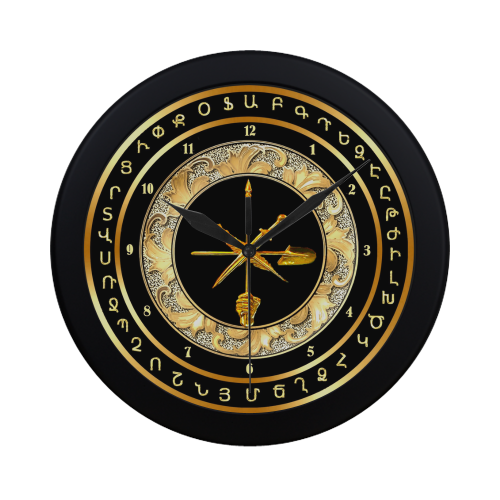 Armenian Zenatrosh Circular Plastic Wall clock