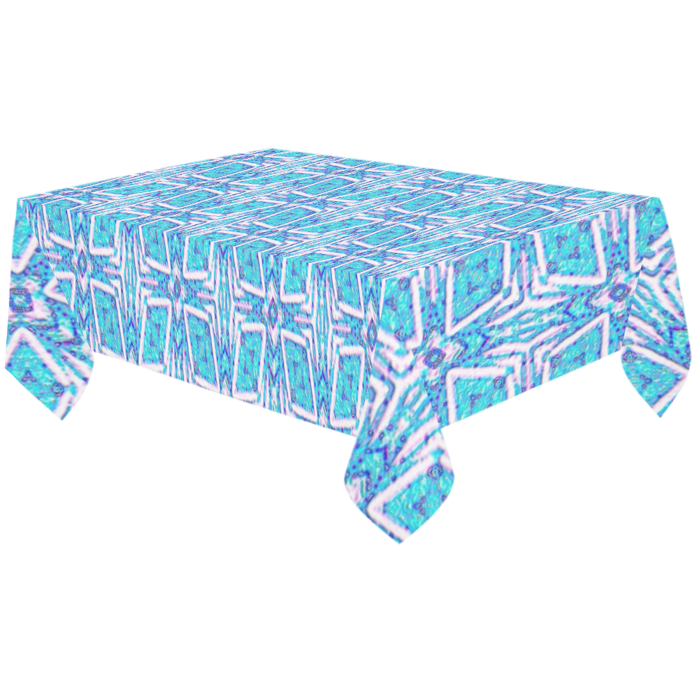 Geometric Doodle 1 Cotton Linen Tablecloth 60"x120"