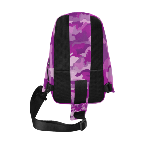 camouflage purple Chest Bag (Model 1678)