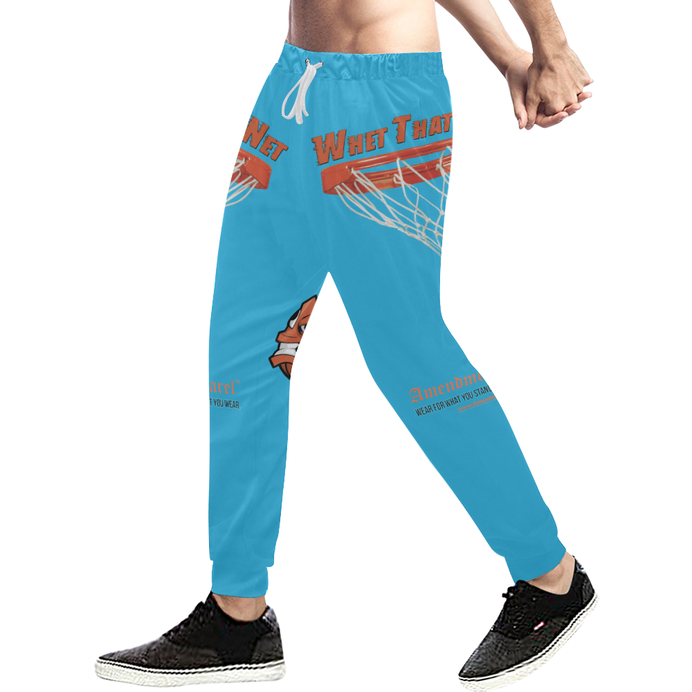 Whet That Net Sweat Pants Men's All Over Print Sweatpants (Model L11)