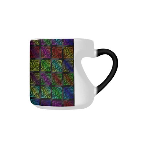 Ripped SpaceTime Stripes Collection Heart-shaped Morphing Mug