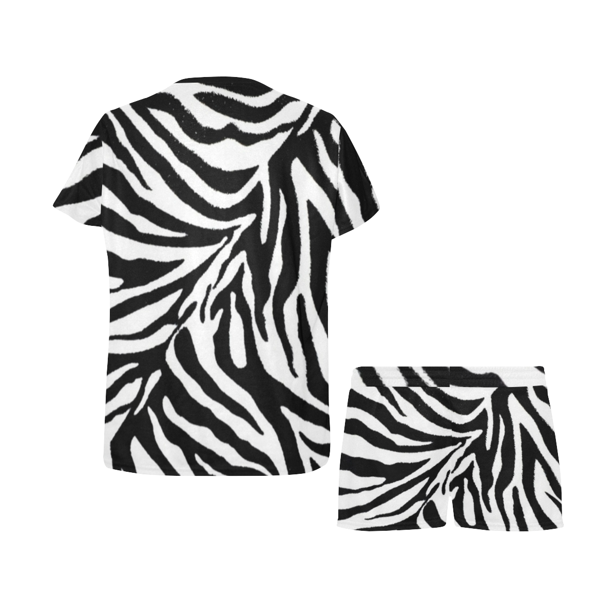 zebra 1 Women's Short Pajama Set