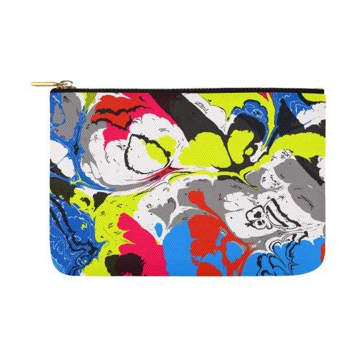 Colorful distorted shapes2 Carry-All Pouch 12.5''x8.5''