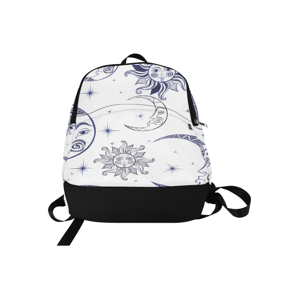 moon and stars Fabric Backpack for Adult (Model 1659)