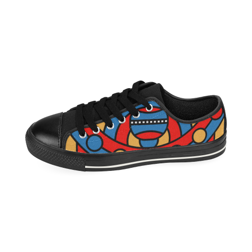 Aztec Maasai Lion Tribal Men's Classic Canvas Shoes (Model 018)