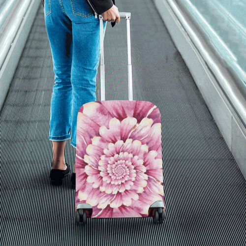 Flower Swirls Luggage Cover/Small 18"-21"