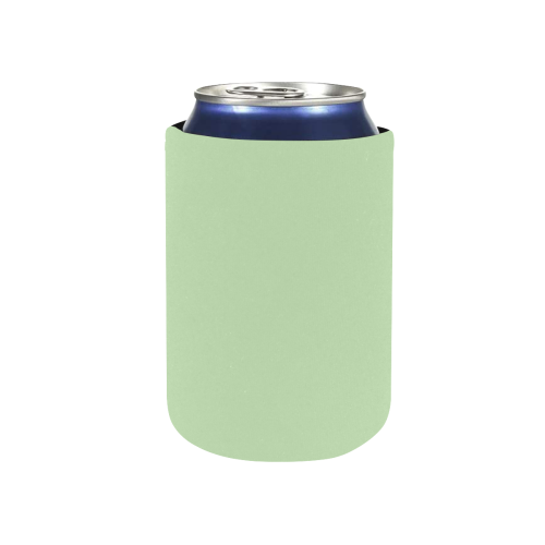 color tea green Neoprene Can Cooler 4" x 2.7" dia.