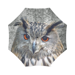 Eagle owl photo print Foldable Umbrella (Model U01)