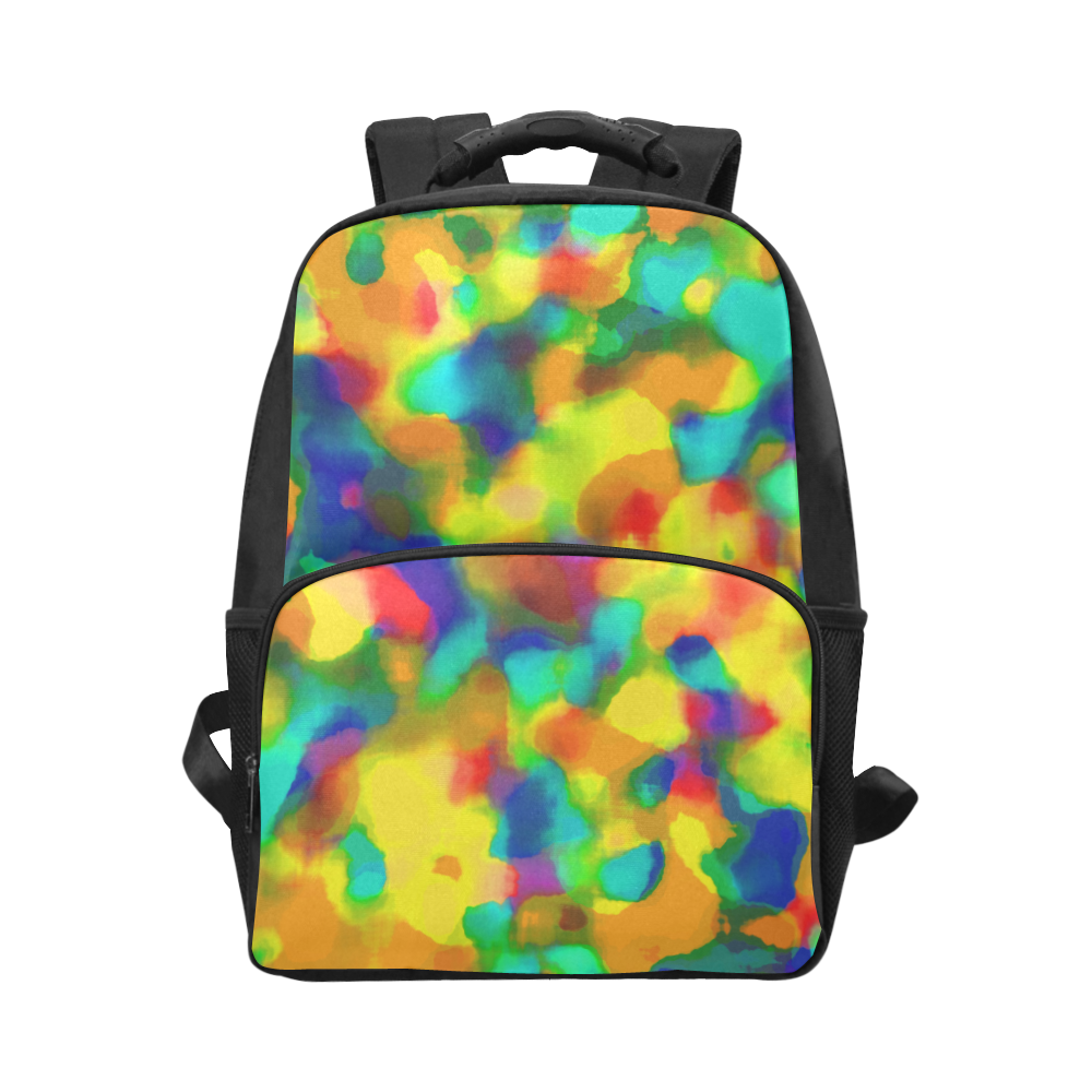 Colorful watercolors texture Unisex Laptop Backpack (Model 1663)