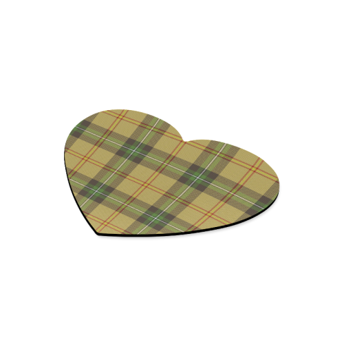 Saskatchewan tartan Heart-shaped Mousepad