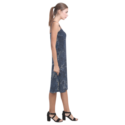 Marble Blue Alcestis Slip Dress (Model D05)