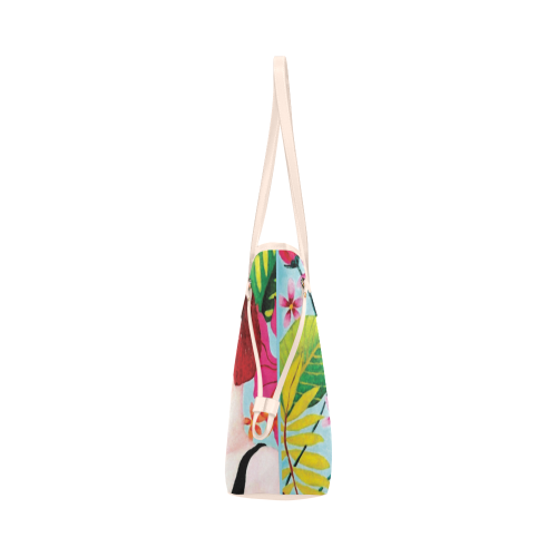 TROPICAL DREAMING Clover Canvas Tote Bag (Model 1661)