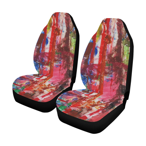 Paint on a white background Car Seat Covers (Set of 2)