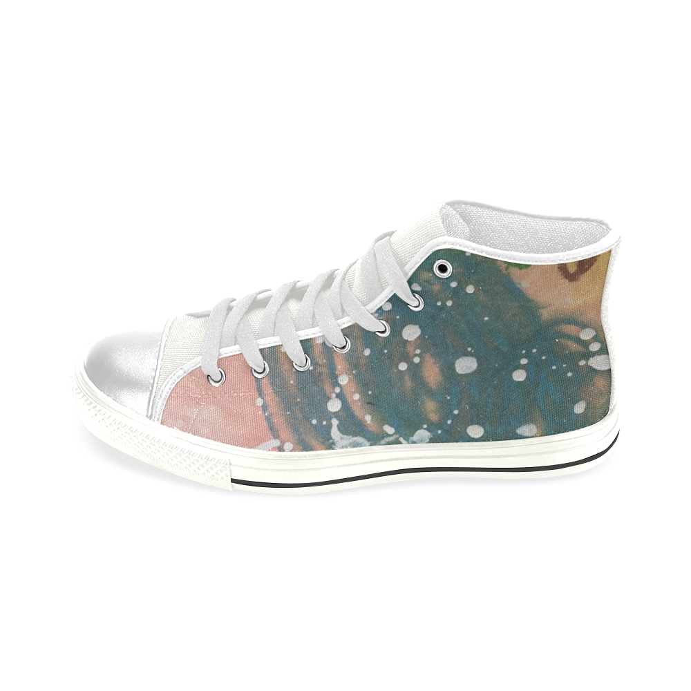 summer of pink - kids High top High Top Canvas Shoes for Kid (Model 017)
