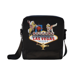 Las Vegas Welcome Sign Crossbody Nylon Bags (Model 1633)