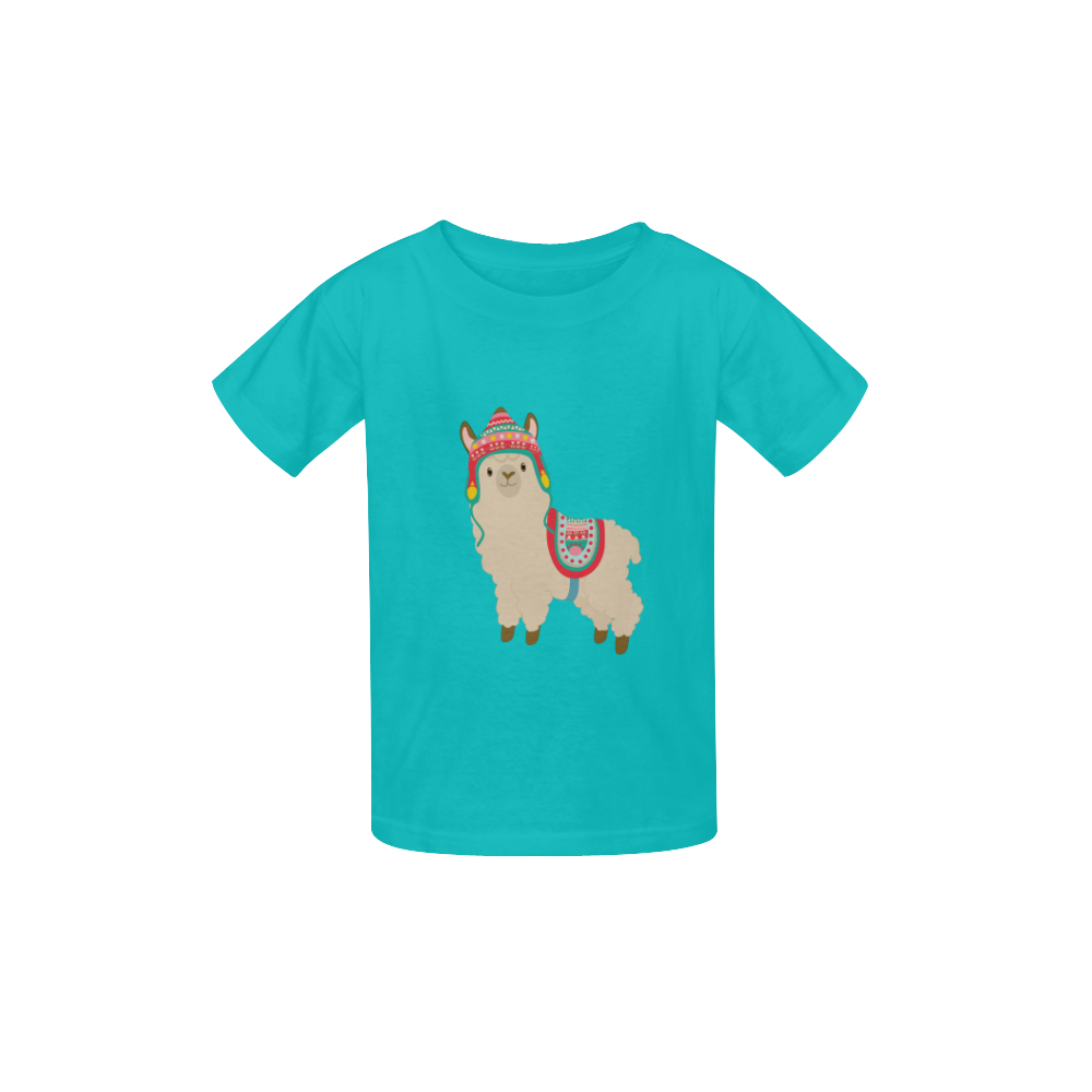 Cute Llama 1 Kid's  Classic T-shirt (Model T22)