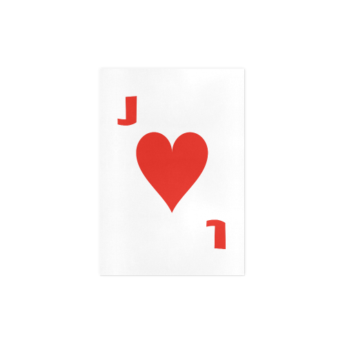 Playing Card Ace of Hearts Art Print 7‘’x10‘’
