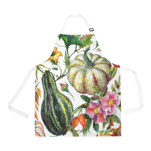 Fairlings Delight's Veggie Collection- Flowering Gourds 53086a All Over Print Apron
