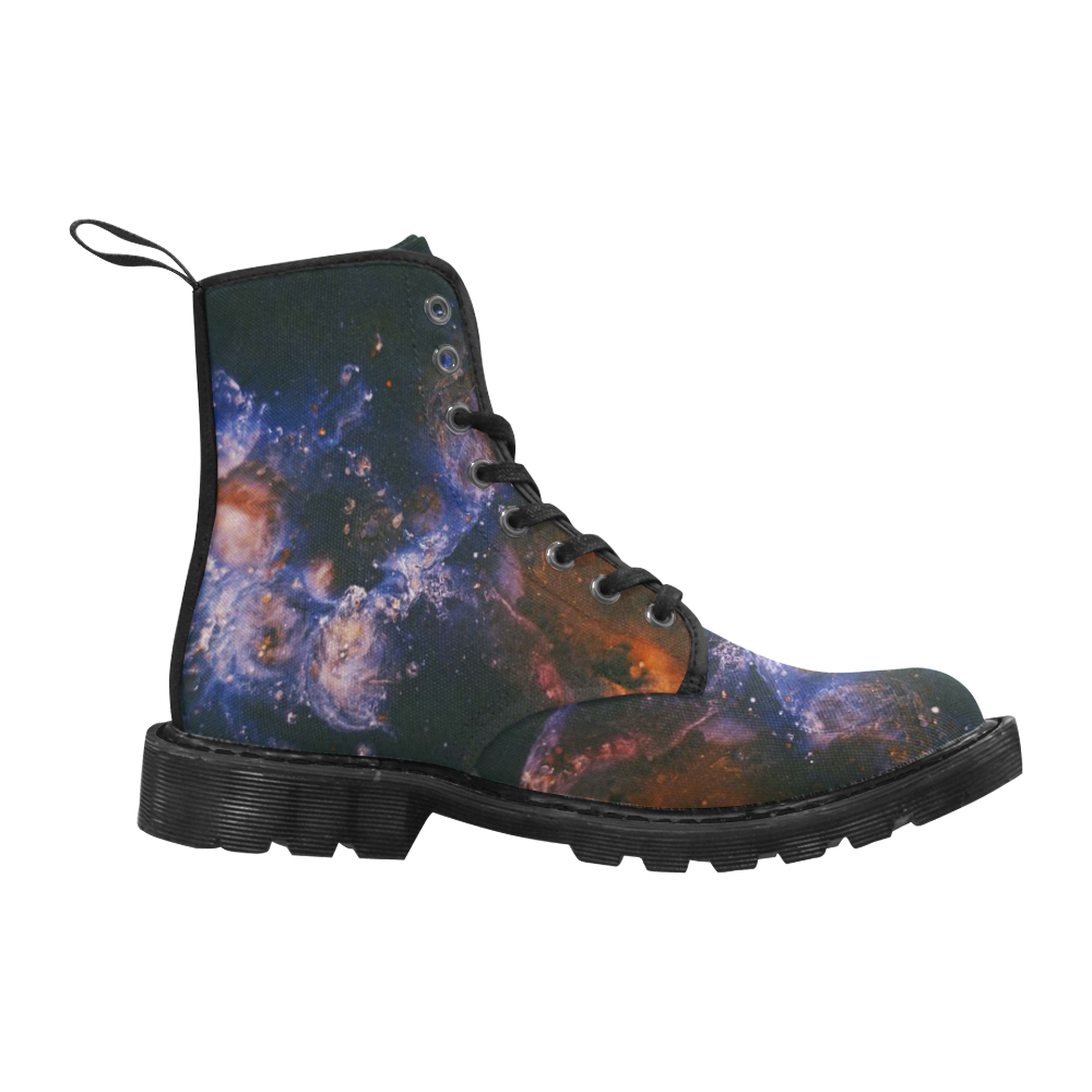 UK Boots Deep Space Colors Martin Boots for Men (Black) (Model 1203H)