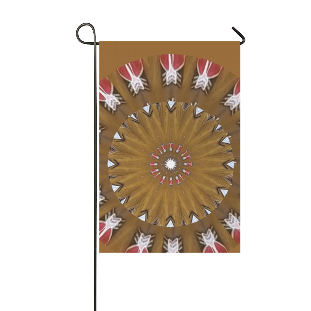 Tan and Rust Mandela Garden Flag 12‘’x18‘’（Without Flagpole）