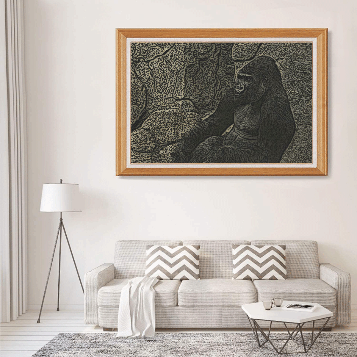 Big Gorilla Chief 1000-Piece Wooden Photo Puzzles