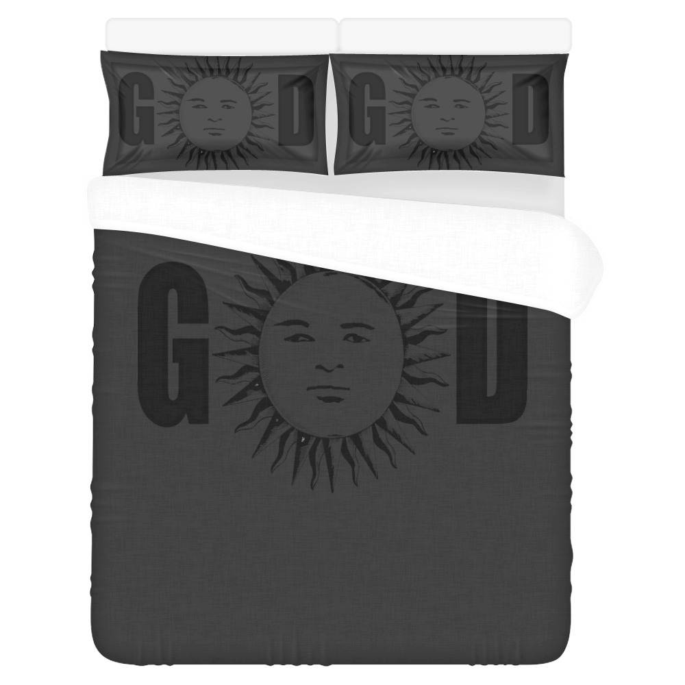GOD Coal Bed Set 3-Piece Bedding Set