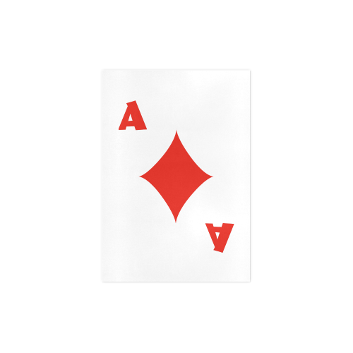 Playing Card Ace of Diamonds Art Print 7‘’x10‘’