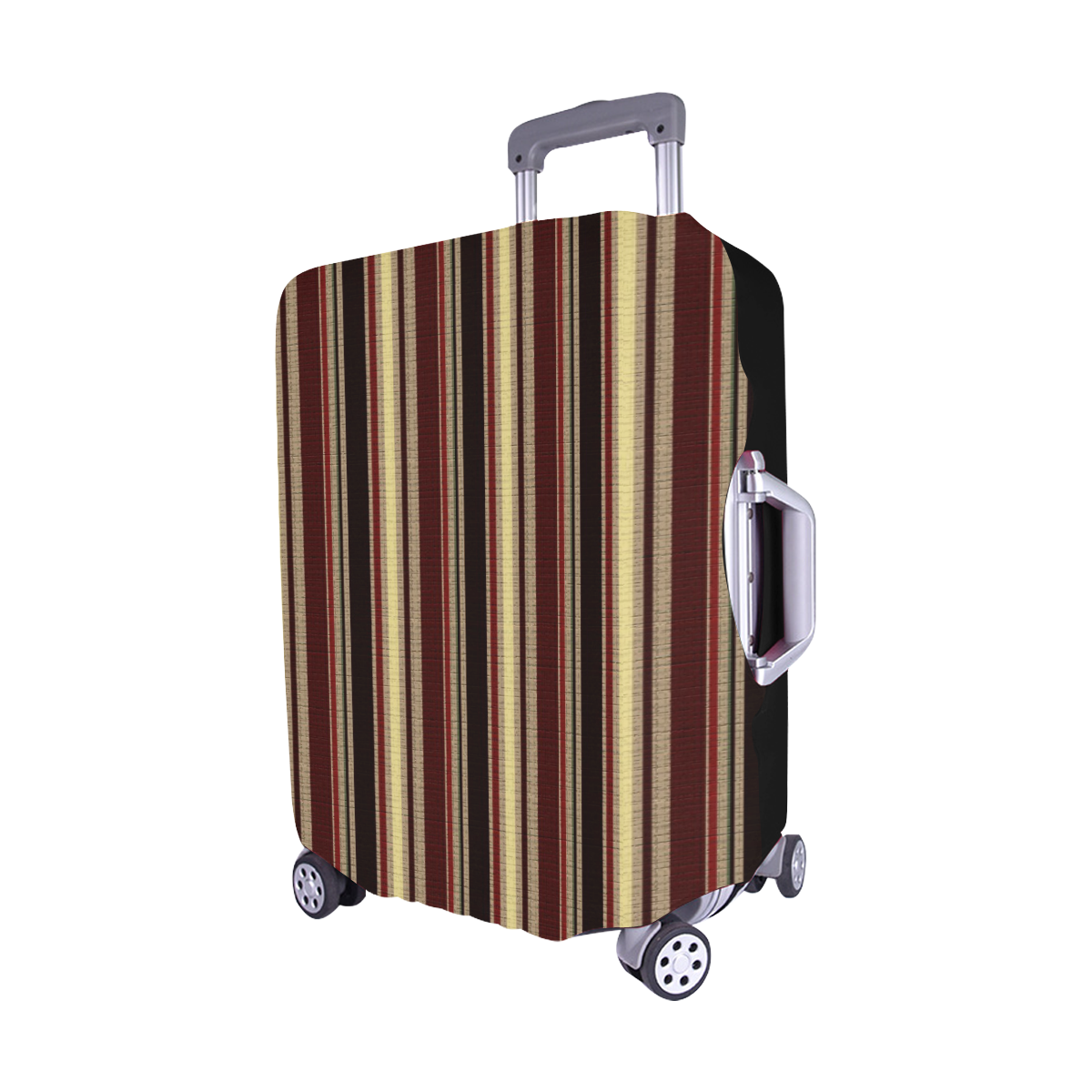 Dark textured stripes Luggage Cover/Medium 22"-25"
