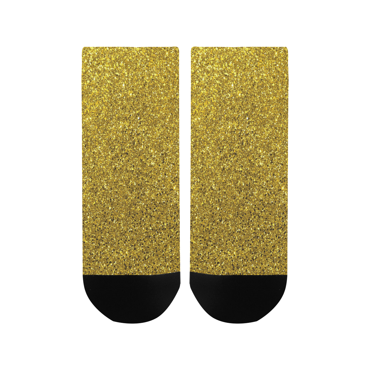 Gold Glitter Women's Ankle Socks
