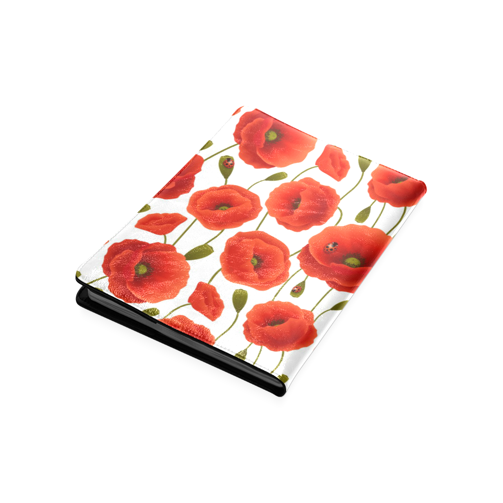 Poppy Pattern Custom NoteBook B5