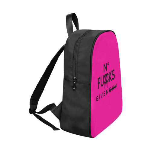 No F Given Pink Fabric School Backpack (Model 1682) (Large)