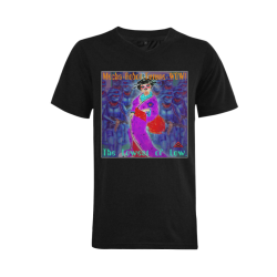 Mecha•Robot•Future•WOW Album Men's V-Neck T-shirt (USA Size) (Model T10)