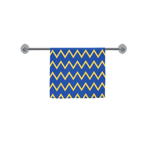 Chevron Jaune/Bleu Custom Towel 16"x28"