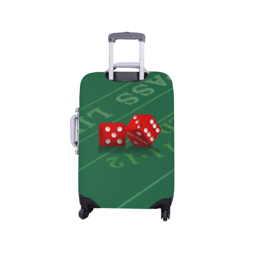 Las Vegas Dice on Craps Table Luggage Cover/Small 18"-21"