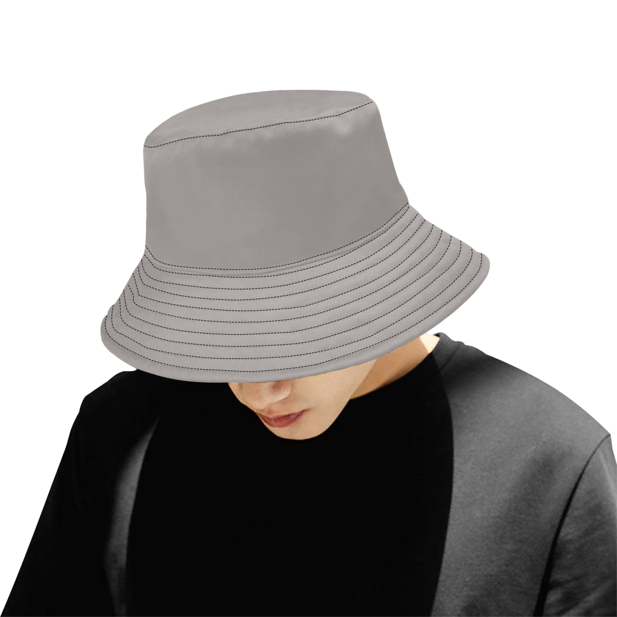 Ash All Over Print Bucket Hat for Men