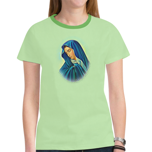 Mother Mary New All Over Print T-shirt for Women (Model T45)